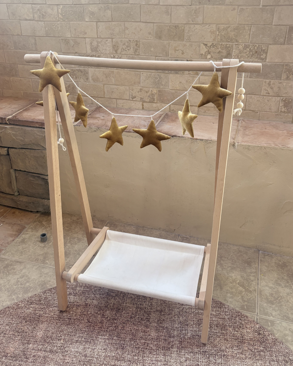 Gold Velvet Star Garland
