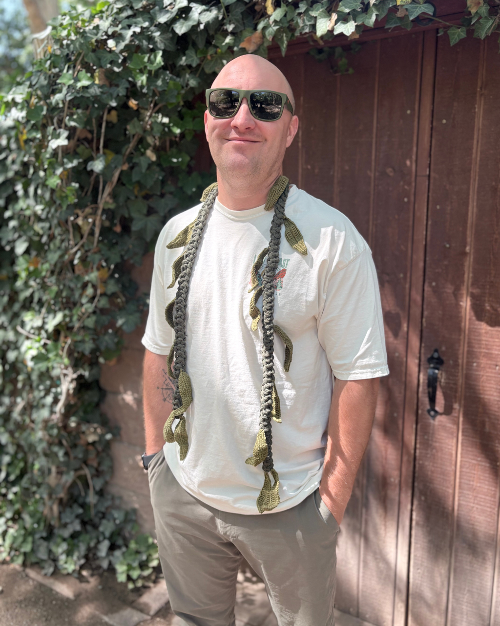Maile Style Tie Leaf Lei