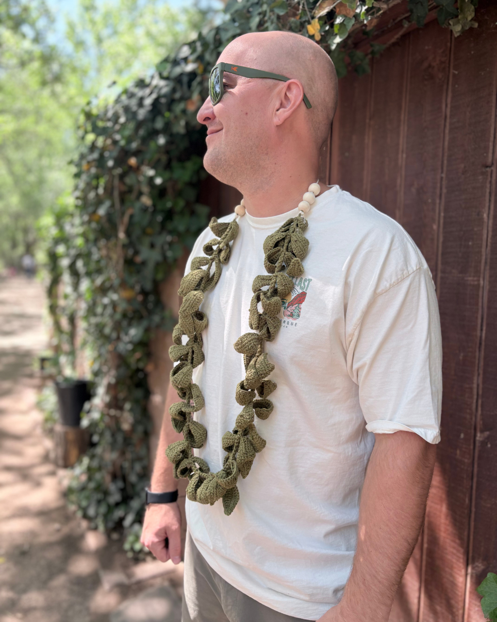 Ti Leaf Crochet Lei