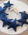 Royal Blue Velvet Star Garland
