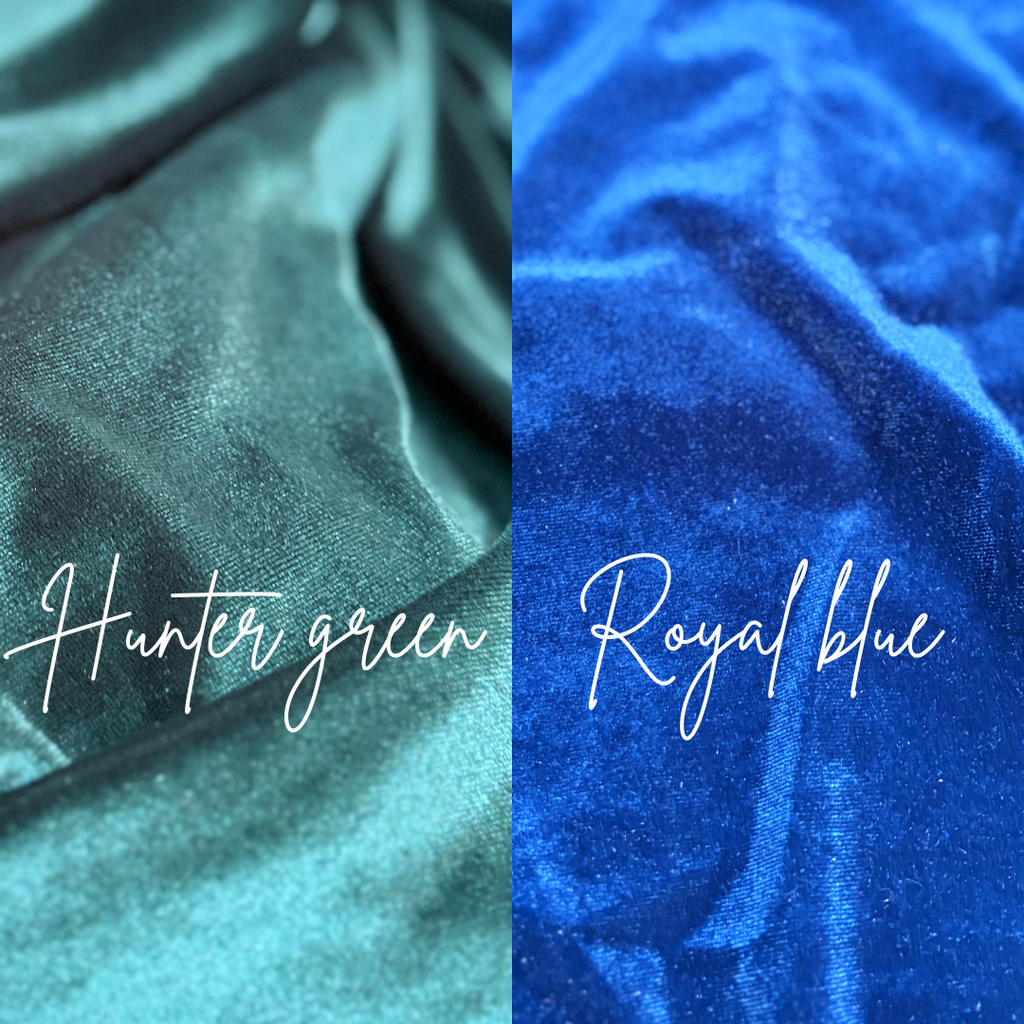 Royal Blue Velvet Star Garland