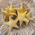 Yellow Velvet Star Garland